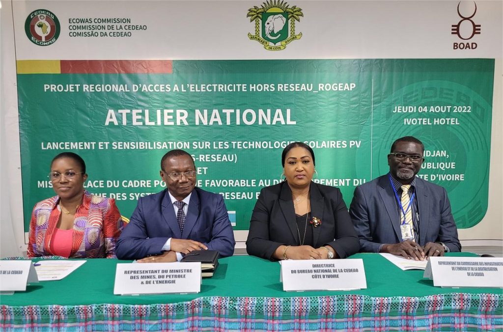 Formal launch of activities of the ECOWAS Regional Off-Grid Electricity Access Project (ROGEAP) in the Gambia and in Cote d’Ivoire.